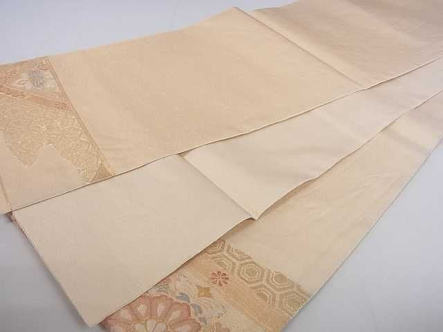 平和屋着物◎太鼓柄袋帯 天井花文 金糸 逸品 DAAA4891ar