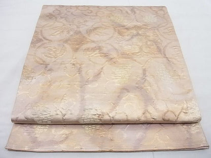 平和屋着物◎六通柄袋帯 ふくれ織り 宝相華 金糸 逸品 BAAC4212ac