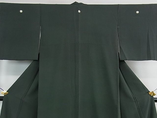 平和屋本店●極上　二代目・由水十久　本加賀友禅　色留袖　二人大黒　錆鉄御納戸色地　色紙・証紙付き　逸品　DZAA0211kh4