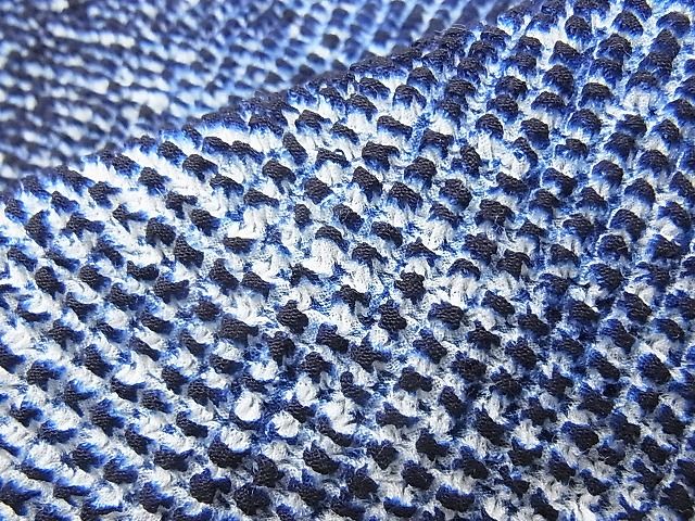 平和屋着物∴夏物 有松鳴海絞り 浴衣 反物 総絞り 綿 着尺 逸品 未使用 BAAC2006sh