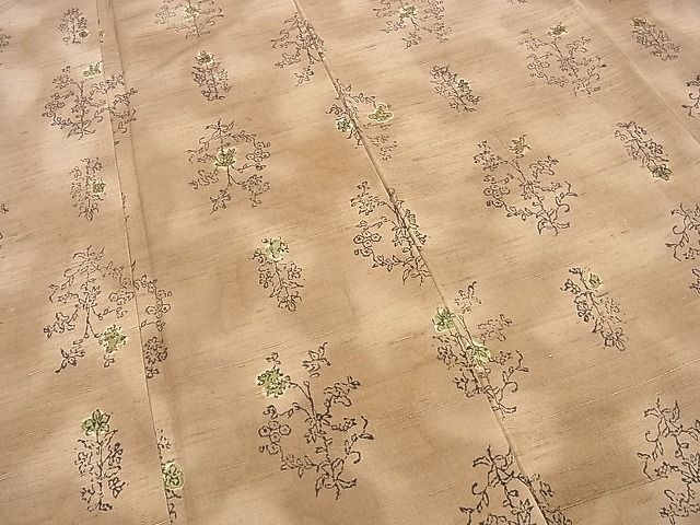 平和屋着物■上質な紬　枝花文　鈴乃屋扱い　逸品　CAAB1660ev