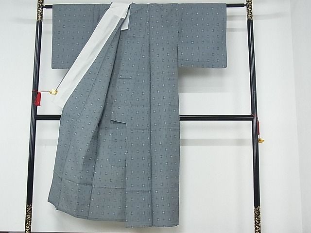 平和屋着物■夏物　小紋　幾何学柄　AAAX6167Acsｍ