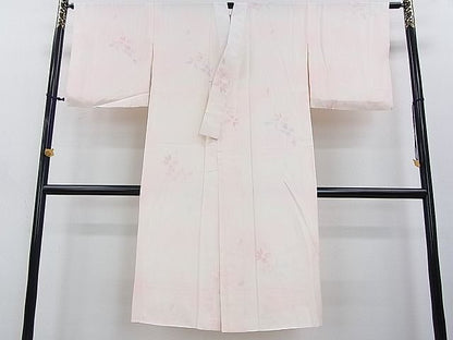 平和屋着物■上質な長襦袢　袷　草花文　暈し染め　逸品　DAAC6029fe