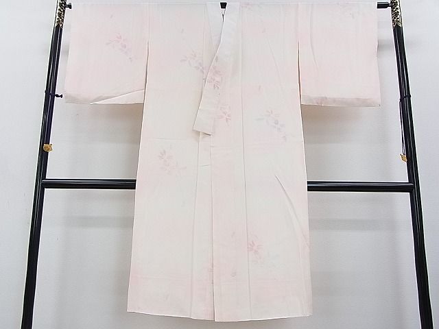 平和屋着物■上質な長襦袢　袷　草花文　暈し染め　逸品　DAAC6029fe