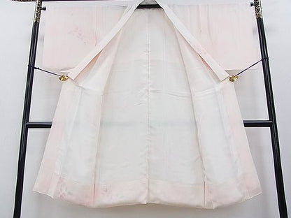 平和屋着物■上質な長襦袢　袷　草花文　暈し染め　逸品　DAAC6029fe