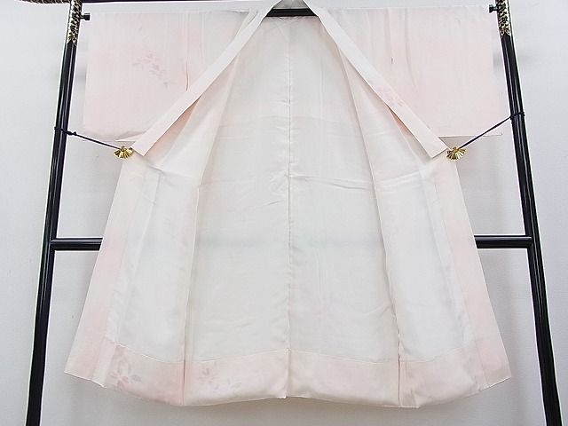 平和屋着物■上質な長襦袢　袷　草花文　暈し染め　逸品　DAAC6029fe