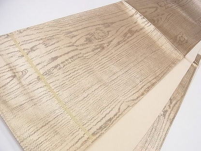 平和屋着物◎六通柄袋帯 杢目文様 金糸 引箔 逸品 CAAC5045eg