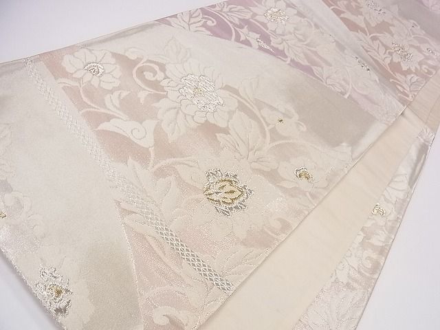 平和屋着物◎西陣 六通柄袋帯 花唐草文 金銀糸 逸品 CAAC5053eg