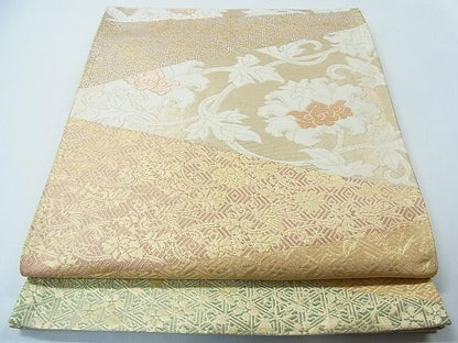 平和屋着物◎六通柄袋帯 切嵌花唐草文 金糸 逸品 CAAC4534in