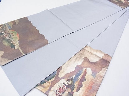 平和屋着物■太鼓柄袋帯 雲重ね風景文 金彩 逸品 CAAB3742hy
