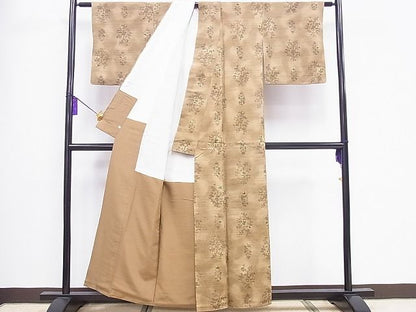 平和屋着物■上質な紬　枝花文　鈴乃屋扱い　逸品　CAAB1660ev