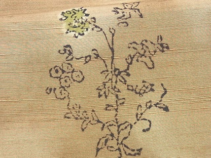 平和屋着物■上質な紬　枝花文　鈴乃屋扱い　逸品　CAAB1660ev
