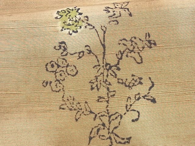 平和屋着物■上質な紬　枝花文　鈴乃屋扱い　逸品　CAAB1660ev
