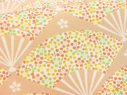 平和屋着物■付下げ　扇面花文　逸品　DAAA5658yyy