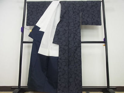 平和屋本店●極上 本場結城紬 重要無形文化財 １００亀甲 雪輪重ね 証紙付き 逸品 未使用4s712
