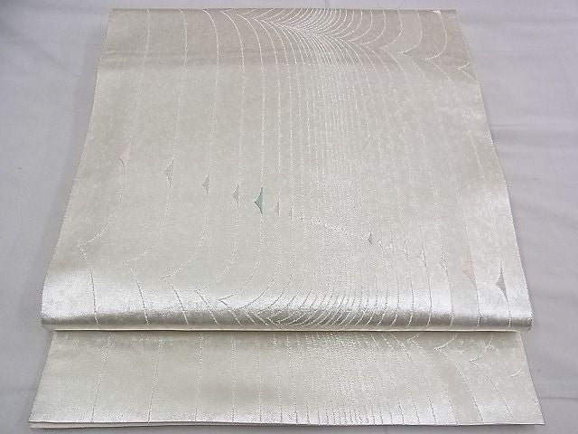 平和屋着物◎六通柄袋帯 吉祥文 銀糸 逸品 BAAD5530du
