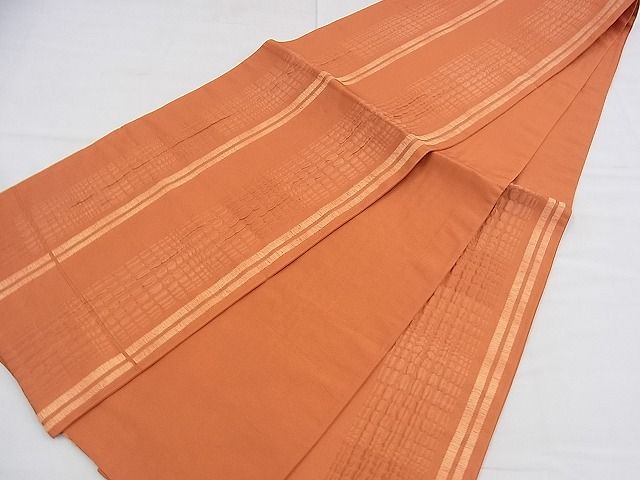平和屋着物◎六通柄袋帯 ふくれ織 間道 逸品 BAAD5557du