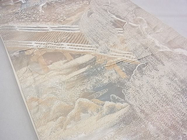 平和屋着物◎六通柄袋帯 唐織 京洛錦 二重引箔 金銀糸 逸品 BAAD5560du