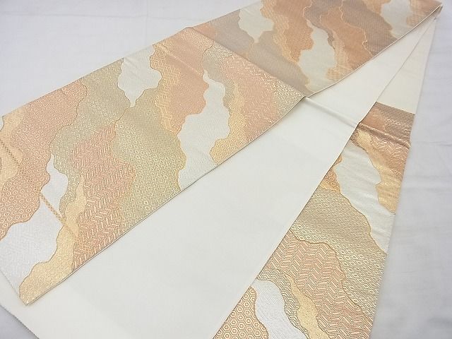 平和屋着物◎佐賀錦 六通柄袋帯 道長吉祥文 二重箔 逸品 BAAD4378vj