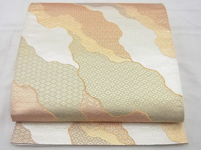 平和屋着物◎佐賀錦 六通柄袋帯 道長吉祥文 二重箔 逸品 BAAD4378vj