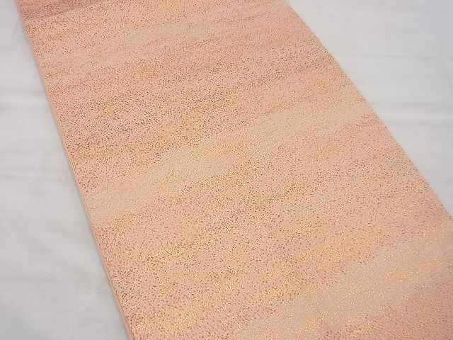 平和屋着物◎全通柄袋帯 霞文 金糸 逸品 BAAD5209vj