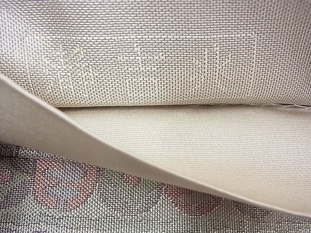 平和屋着物◎六通柄袋帯 瀞吉兆 銀糸 逸品 BAAD3085fk