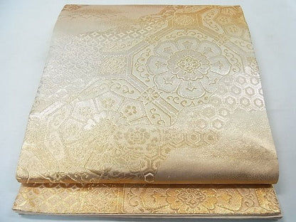 平和屋着物◎六通柄袋帯　道長吉祥花文　金糸　逸品　CAAB1360in