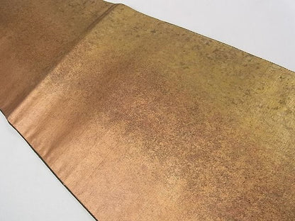 平和屋着物◎六通柄袋帯 霞文 ケミカルシルク泊 金糸 逸品 CAAB5837yk