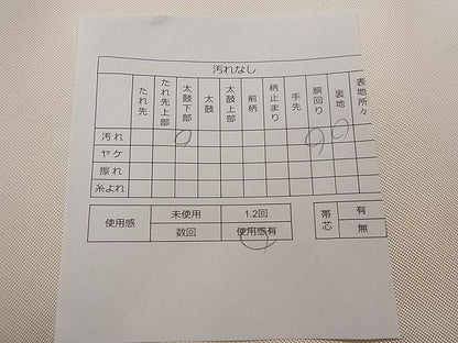 平和屋着物◎九寸名古屋帯　唐織　花丸文　銀糸　逸品　CAAB5835yk