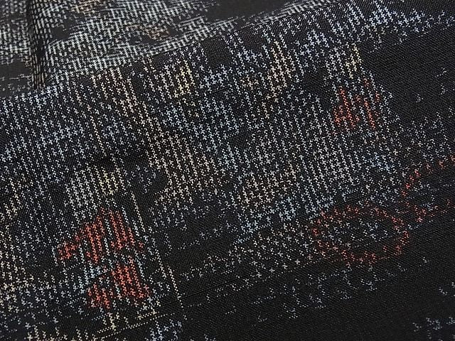 平和屋着物■上質な紬　人物風景文　逸品　CAAB3585gh