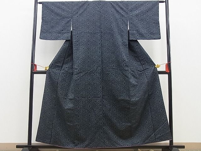 平和屋着物■上質な紬 蜀江文様 逸品 BAAD2581cw