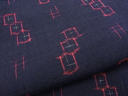 平和屋着物■上質な紬 亀甲繋ぎ 逸品 BAAD8355hj