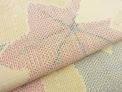 平和屋着物■上質な紬　楓尽くし　逸品　BAAD9256gt