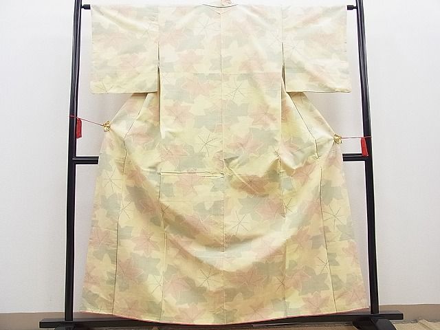 平和屋着物■上質な紬　楓尽くし　逸品　BAAD9256gt