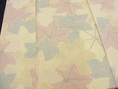 平和屋着物■上質な紬　楓尽くし　逸品　BAAD9256gt