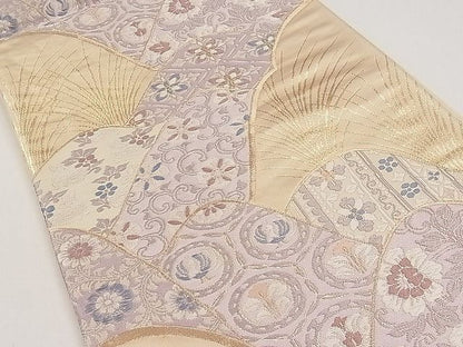 平和屋着物◎六通柄袋帯 唐織 名物裂 金糸 逸品 CAAB7116ku