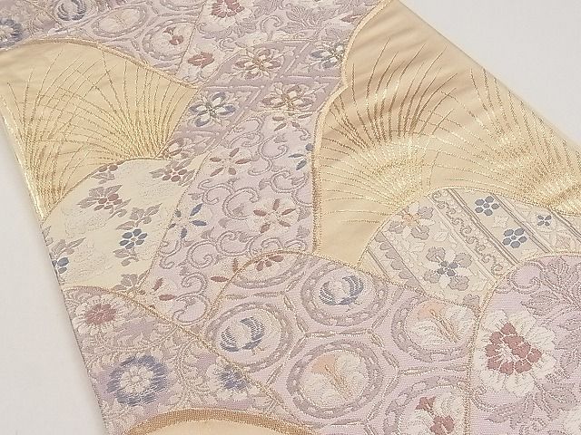 平和屋着物◎六通柄袋帯 唐織 名物裂 金糸 逸品 CAAB7116ku