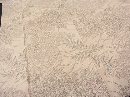平和屋着物■上質な紬 草花文 逸品 BAAE0247sa