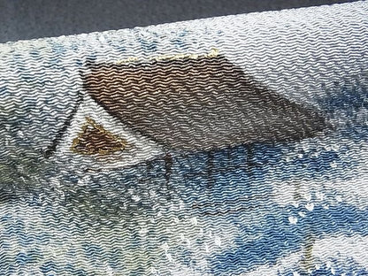 平和屋着物■豪華黒留袖　手描き　風景樹林文　金彩　逸品　DAAC7934ud