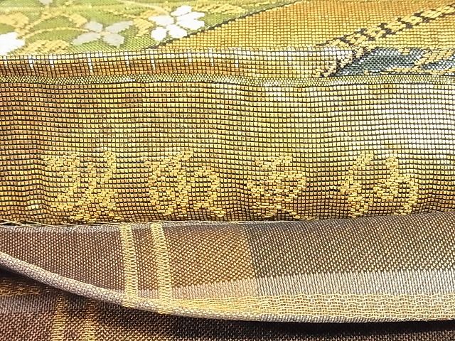 平和屋着物◎両面六通柄袋帯 唐織 裂取更紗 正絹 逸品 AAAF0479Asx