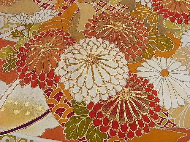 平和屋着物■豪華黒留袖　駒刺繍　吉祥草花丸文　金彩　逸品　CAAC9794ze