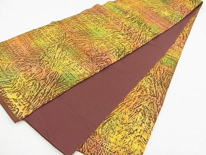平和屋着物◎全通柄袋帯 ふくれ織り 吉祥文 逸品 BAAD3033kj