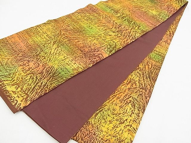 平和屋着物◎全通柄袋帯 ふくれ織り 吉祥文 逸品 BAAD3033kj
