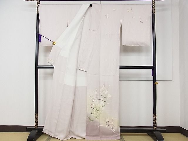 平和屋本店●極上 本加賀友禅作家 田中勲 訪問着 桔梗咲く頃 暈し染め やまと金ラベル 証紙付き 逸品 未使用 CZAA0006s4