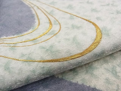 平和屋本店●極上 染色作家 小倉淳史 訪問着 刺繍 霞文 金糸 逸品 未使用 CZAA0009s4