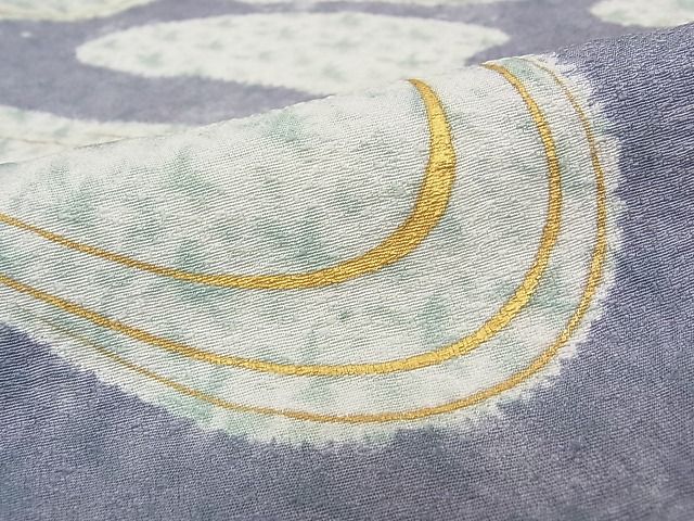 平和屋本店●極上 染色作家 小倉淳史 訪問着 刺繍 霞文 金糸 逸品 未使用 CZAA0009s4