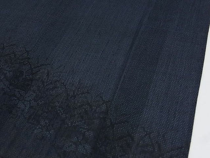 期間限定セール30％off■極上　夏物　結城紬　夏結城　訪問着　100亀甲　草花文　証紙付き　逸品　未使用　CZAA0025s4