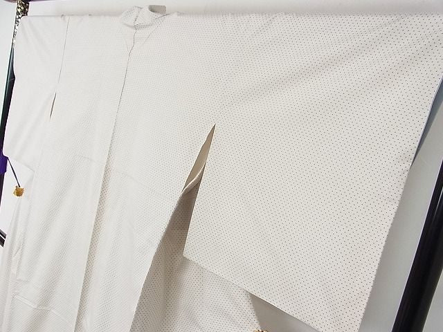 平和屋本店■極上　本場大島紬　白大島　9マルキ　逸品　CZAA0026s4