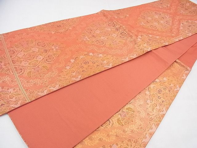 平和屋着物◎六通柄袋帯 宝相華 金糸 逸品 BAAD5722fk
