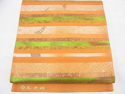 平和屋着物◎六通柄袋帯 広裳錦 金糸 逸品 BAAD8435fk